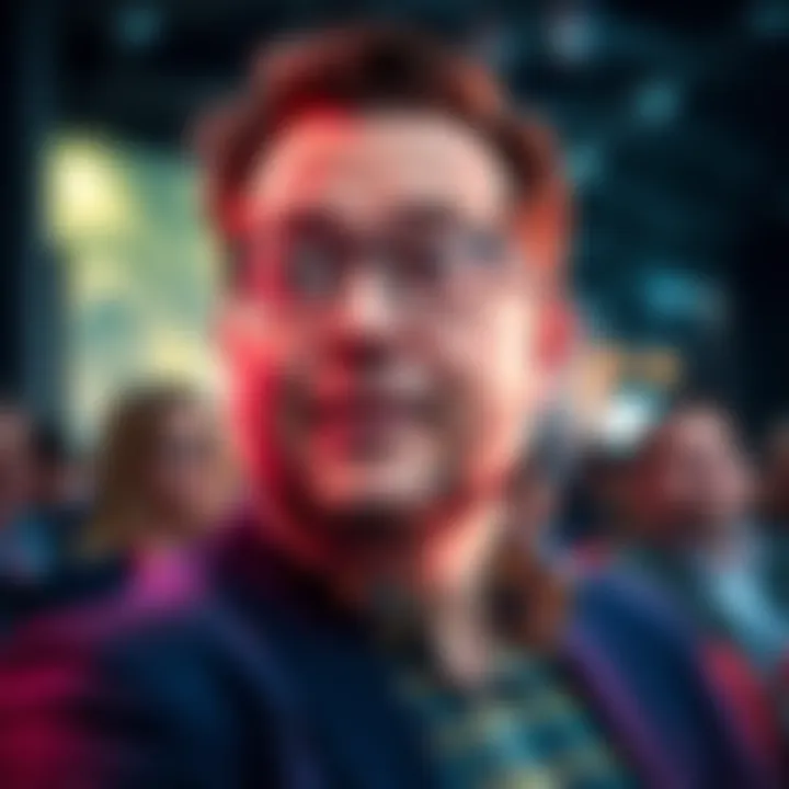 Tom Lee speaking at a conference, discussing cryptocurrency market challenges and strategies