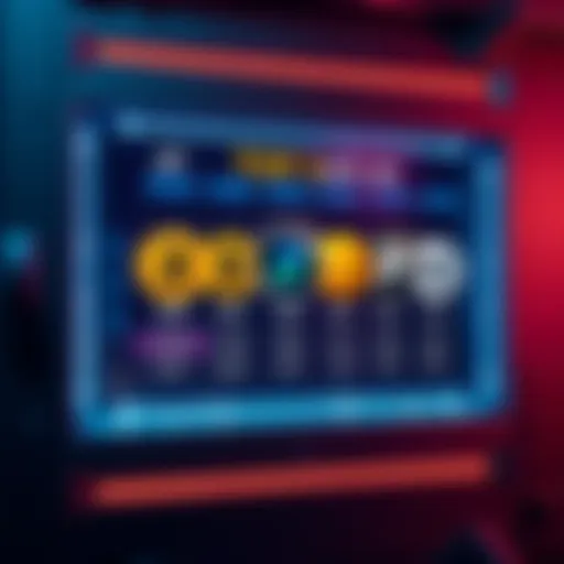 Graphic showing five stablecoin vaults with varying APR percentages on a digital screen