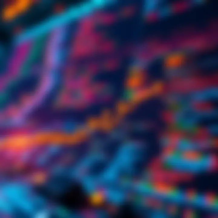 Graphic showing top DeFi projects ranked by developer activity with code snippets and development icons.