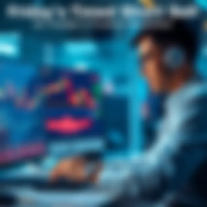 A trader reviewing stock charts and financial data on a computer, indicating a short sell position.