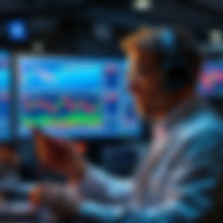 A trader focused on financial charts, contemplating strategies to manage drawdown limits.