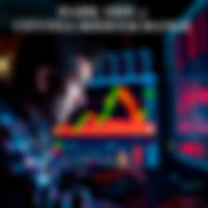 A distressed trader looking at financial charts on a computer, symbolizing loss on a centralized exchange like Binance.