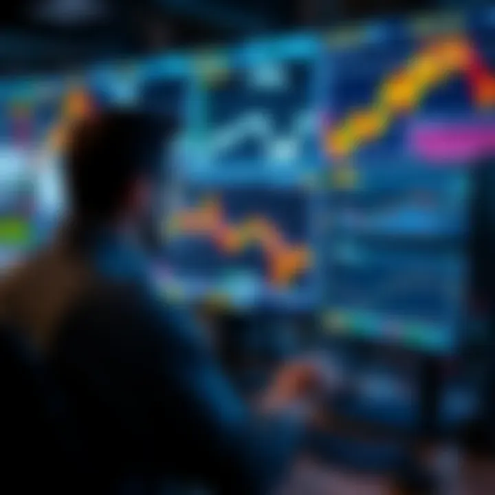A trader focused on simple charts and graphs, reflecting on their journey to consistency in trading