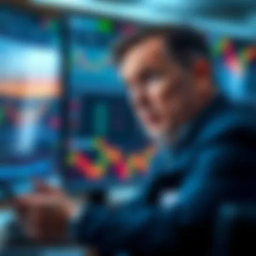 A trader studies stock charts with a frustrated expression, reflecting on missed opportunities and focusing on strategies for better gains.