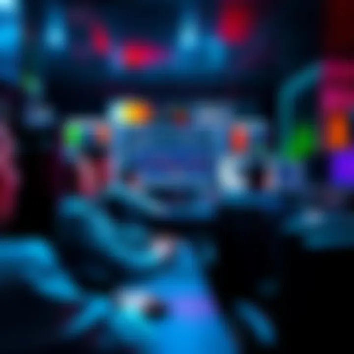 A group of traders sitting in front of computers, actively trading and engaging with the Bsvtraders.com platform on screen.