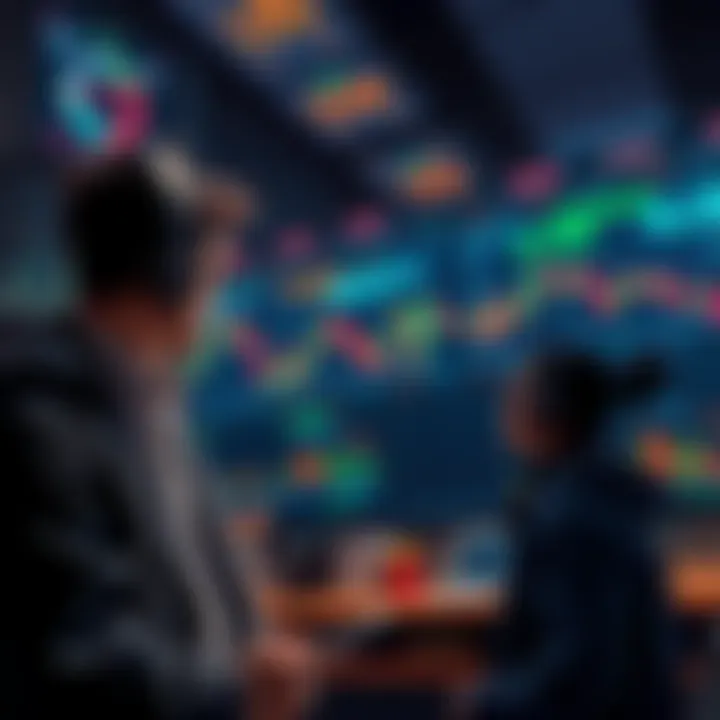 Traders Adjust Positions in ETH Traders analyzing cryptocurrency charts and adjusting their positions in ETH