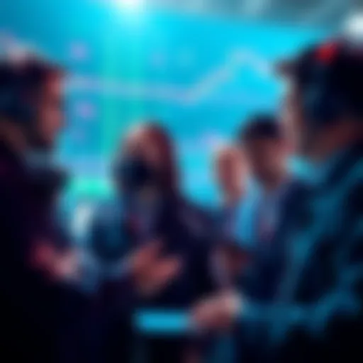 A group of traders sharing market insights and price updates in a chat thread