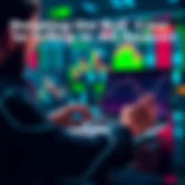 A person analyzing charts on their laptop, weighing options between selling and holding altcoins