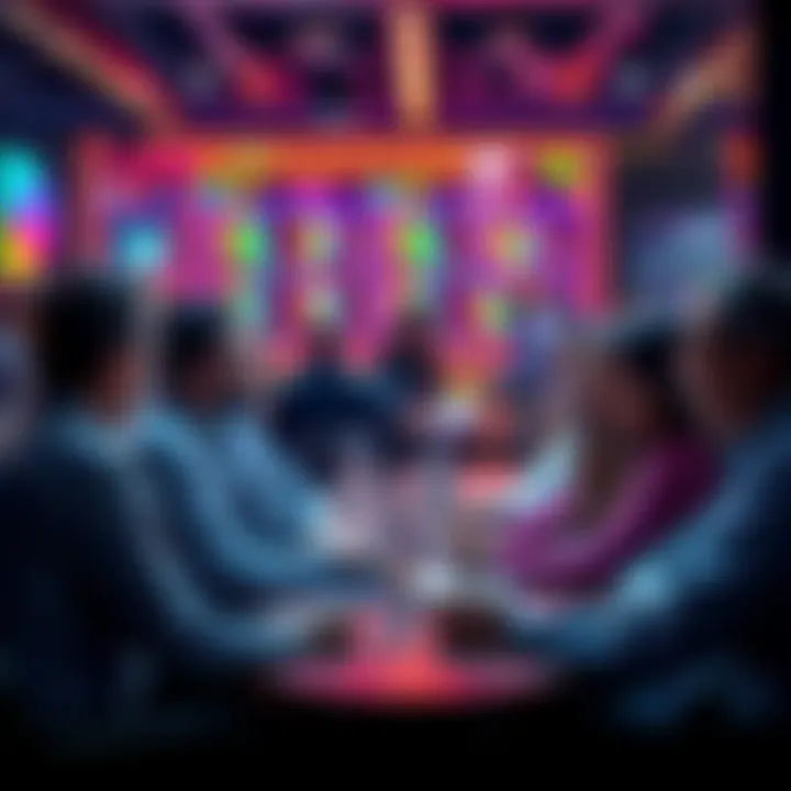 People engaging in a discussion about trading strategies and market events in a community setting