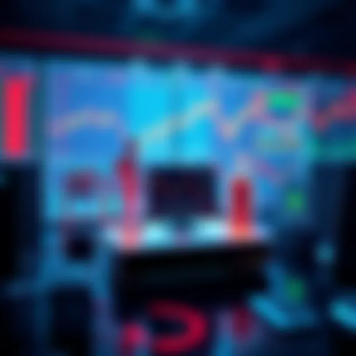 An illustration showing different trading methods and technology from 2021 to 2025, with graphs and charts in the background.