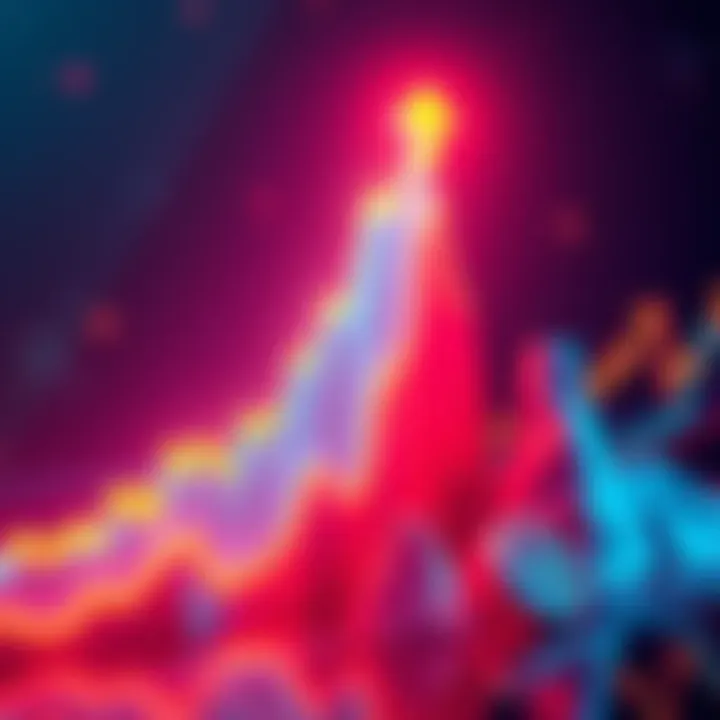 A rising trading chart showing increased volumes and excitement in the markets for $VVV and $Virtuals.