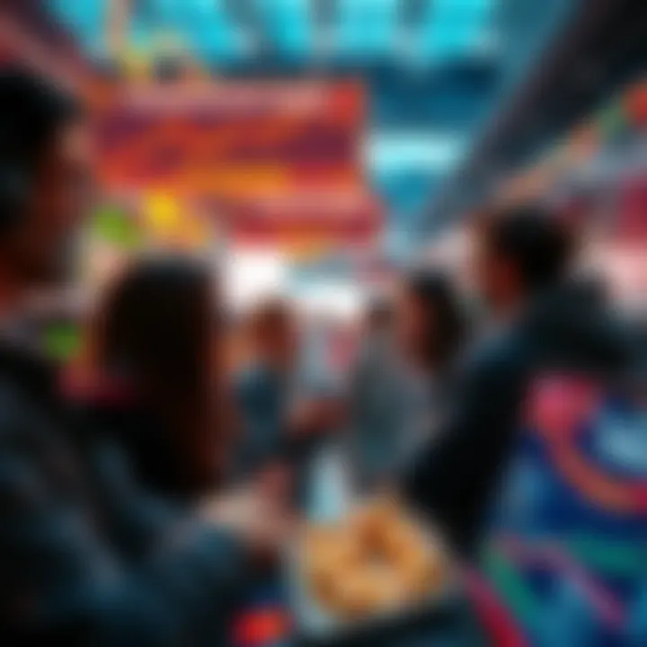 People trading tokenized stocks and precious metals, excitedly checking their screens for daily rewards before the deadline.