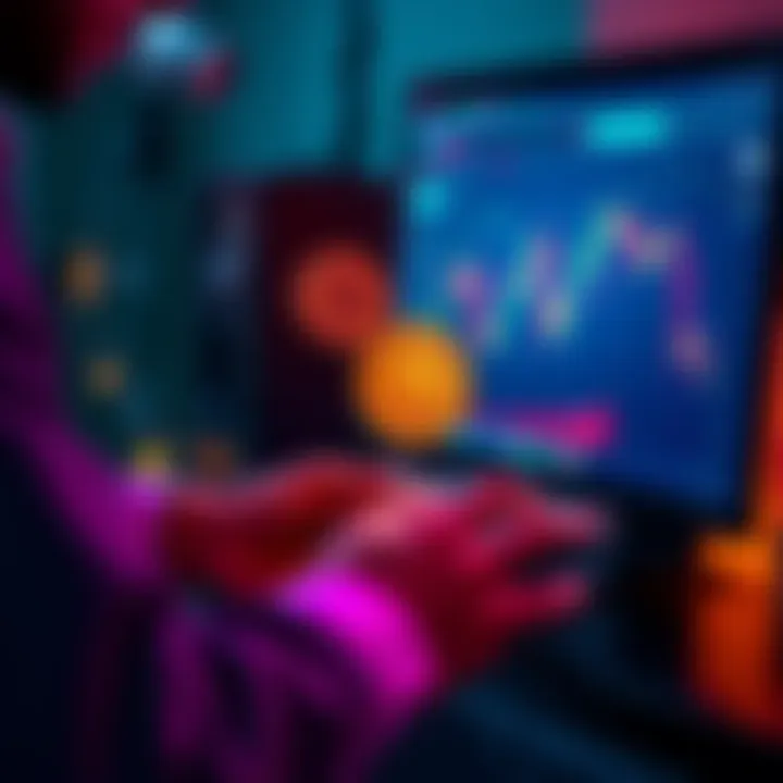 A person transferring $HBAR cryptocurrency from an exchange to a ledger wallet on their computer