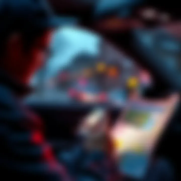 A person checks a map and property listings on a phone while considering a detour to a neighboring town