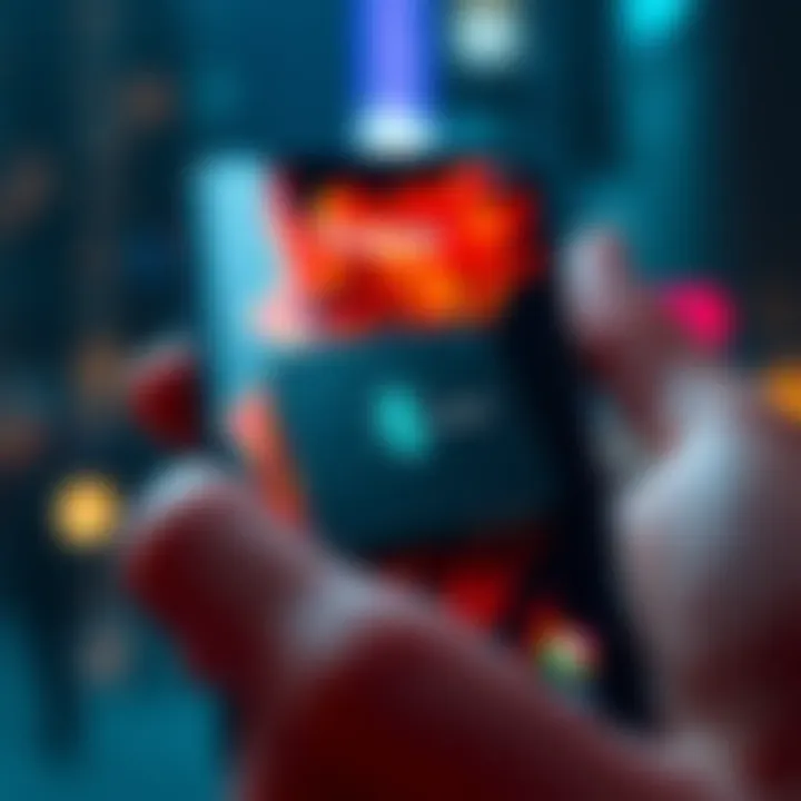 A close-up of the Trezor 7 wallet showcasing its Bluetooth feature on a smartphone screen, highlighting its functionality in managing cryptocurrency.