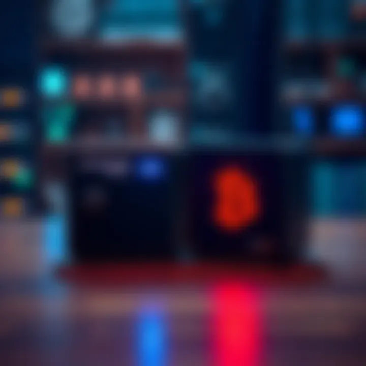 Trezor Safe 5 and Bitbox02 comparison A side-by-side view of Trezor Safe 5 and Bitbox02 cryptocurrency storage devices on a table, highlighting their security features.