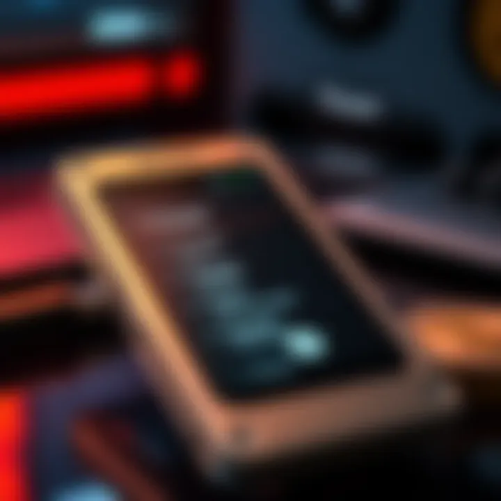 A close-up of a Trezor Model 1 wallet showing the screen with wallet options.