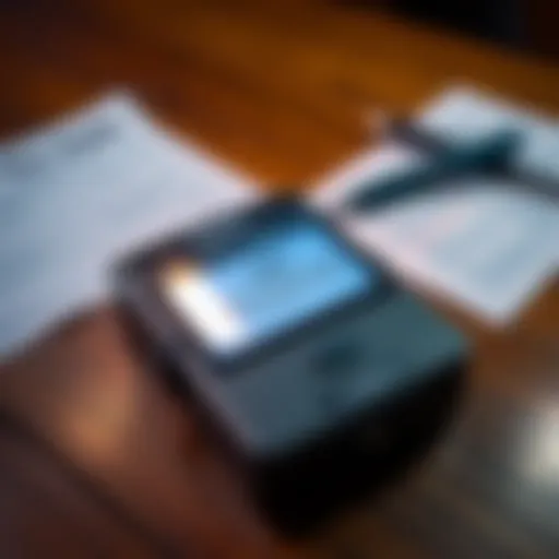 Trezor Safe 3 with Litecoin Wallet A Trezor Safe 3 device displaying an error message while attempting to recover Litecoin. The device is on a wooden table surrounded by paperwork and a pen.