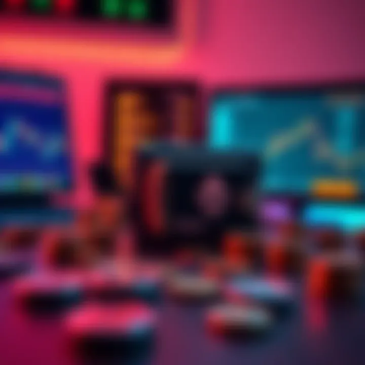 A Trezor Safe 3 cold wallet on a desk surrounded by digital assets