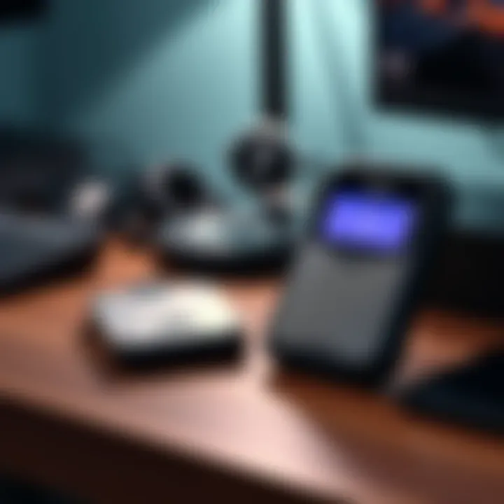 Trezor Safe 7 Hardware Wallet A Trezor Safe 7 hardware wallet placed on a desk next to the older Trezor One, showcasing the updated design and features.