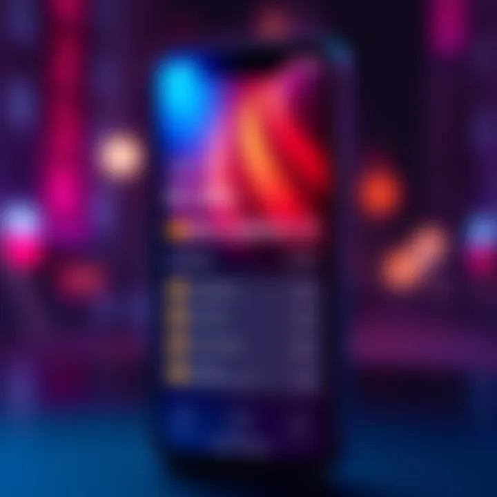 A digital mockup showing a mobile screen with a Trezor Suite widget displaying cryptocurrency balances and transaction options.