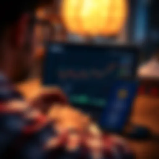 A person using Trezor Suite on a laptop with a smartphone beside it, showcasing the Suite Sync feature and trading options.