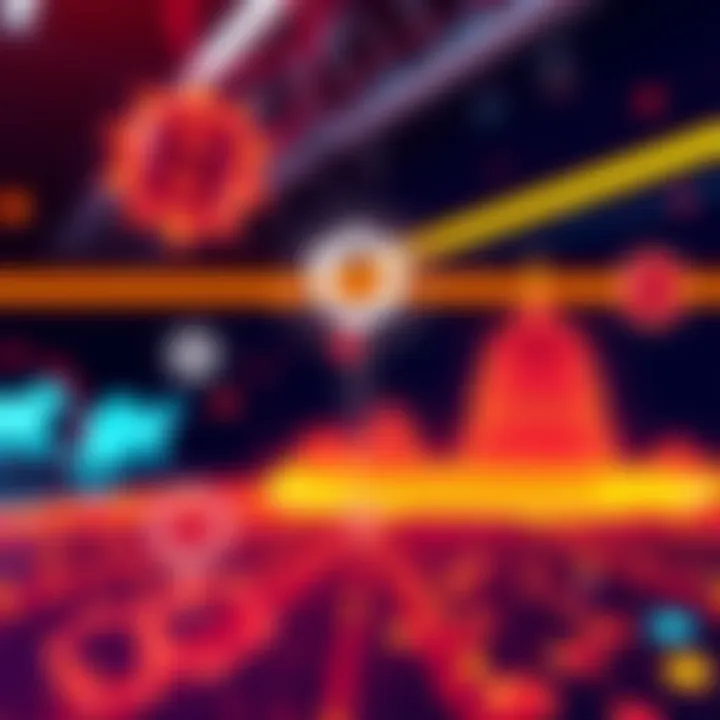 A sleek representation of Trivolve Tech working on PFMS to enhance government adoption in Cardano's ecosystem, with digital elements symbolizing technology and governance.