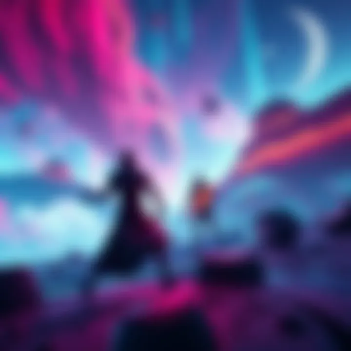 A vibrant scene from Tron: Ares showcasing futuristic landscapes and glowing characters engaged in action