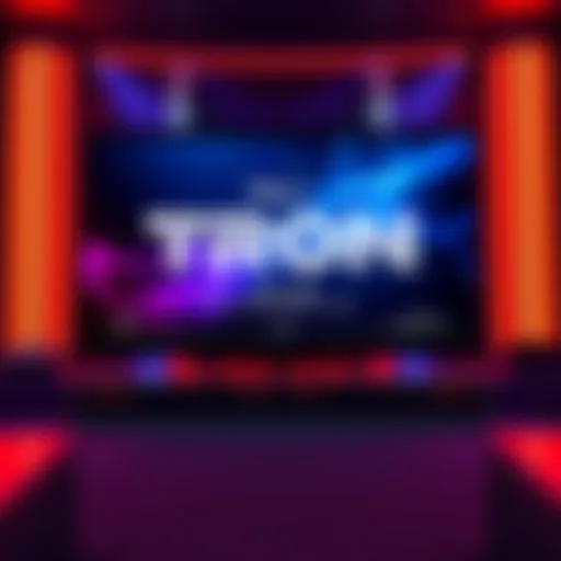 Tron Ares logo and Disney Plus interface showing high viewership numbers on screen