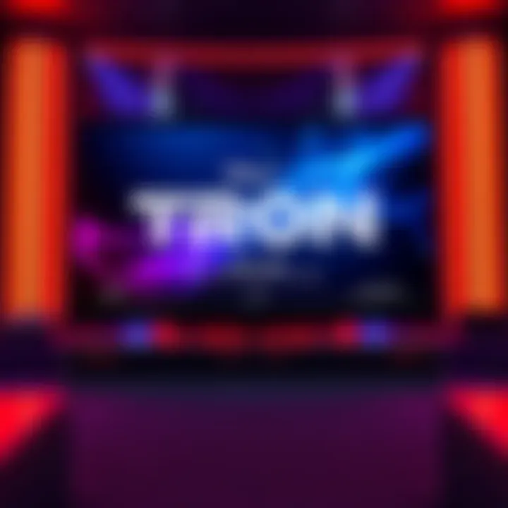 Tron Ares logo and Disney Plus interface showing high viewership numbers on screen