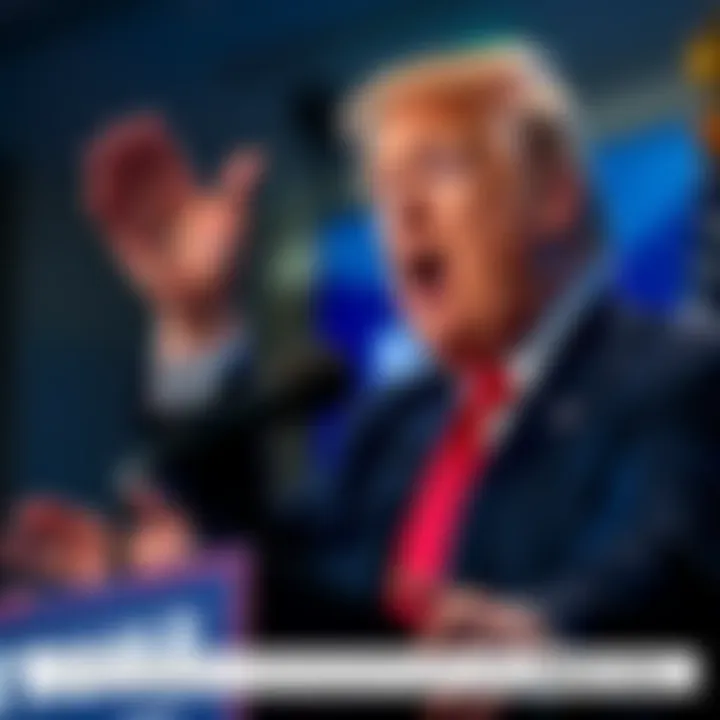 Donald Trump expressing his thoughts on his MAGA supporters during a speech