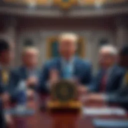 President Trump meets with leaders from Coinbase and Ripple discussing crypto regulations