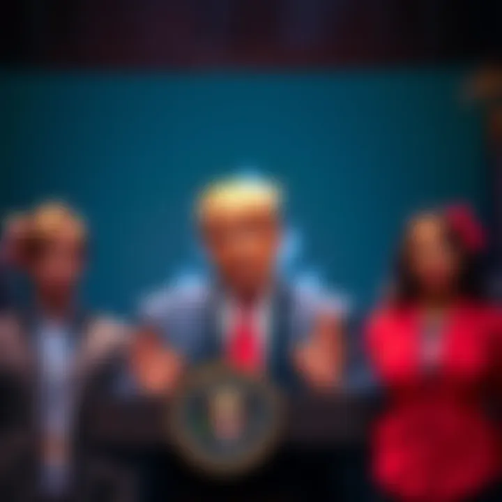 President Trump speaking about investment accounts for children alongside Robinhood and BNY representatives