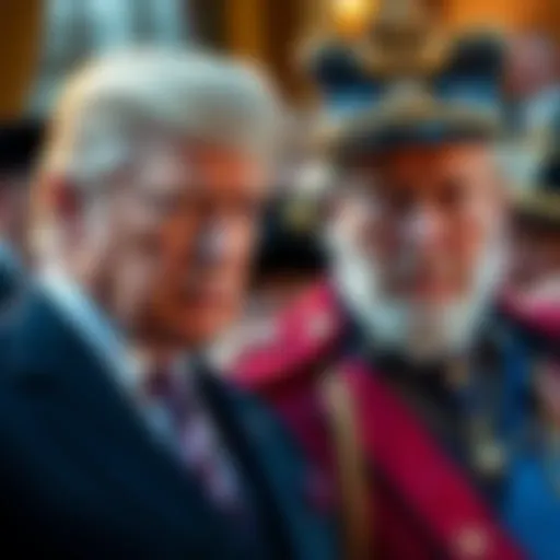 A visual representation showing Donald Trump and King Charles together, highlighting public disapproval with facial expressions reflecting criticism.