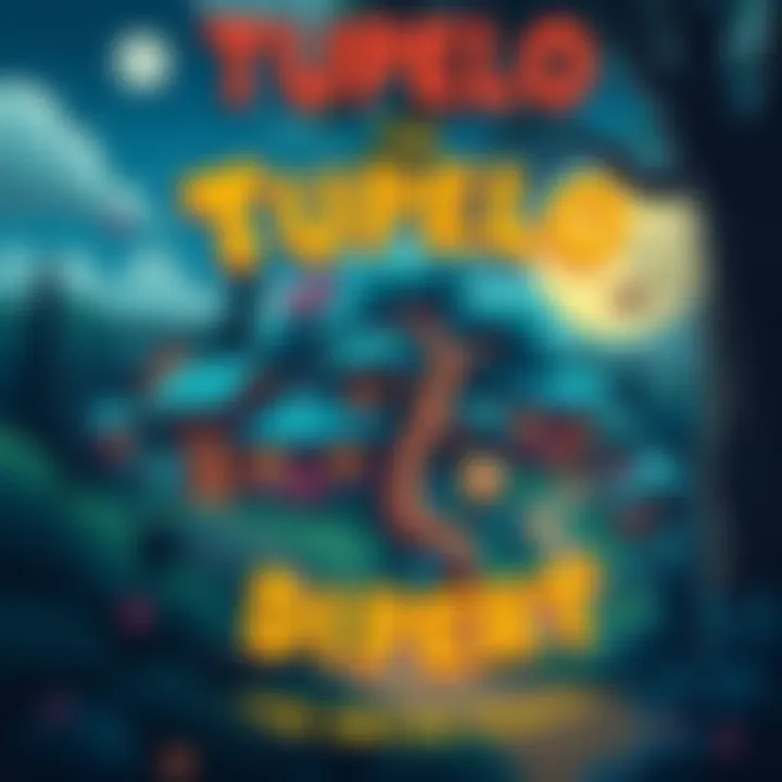 A high-quality print of the Tupelo clue poster from the 2019 Satoshi's Treasure Hunt featuring colorful artwork by Adam Dupré.