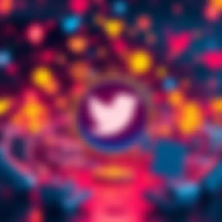 A graphic showing Twitter/X logo surrounded by cryptocurrency symbols and networking icons, representing the crypto community and online discussions.