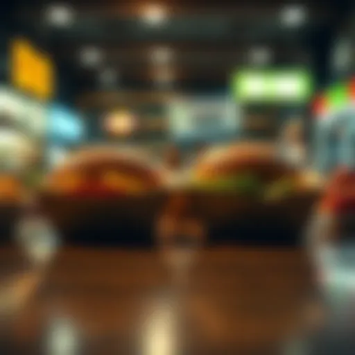 A table with two meals side by side, showcasing an accidental double order from a store