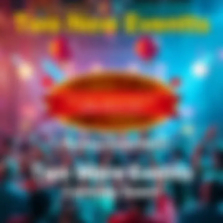 Colorful announcement graphic showcasing two upcoming events with festive elements and an excited crowd background.