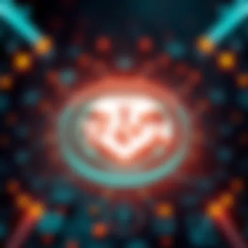 Tyon logo displayed prominently with Hedera blockchain symbols in the background, showcasing innovation in blockchain technology