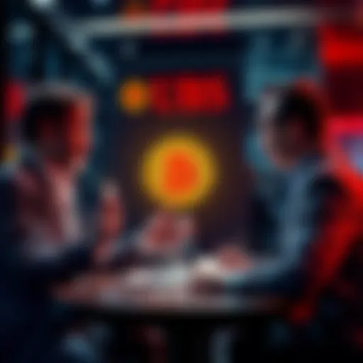 Wealthy investors discussing Bitcoin and Ether trading options at UBS