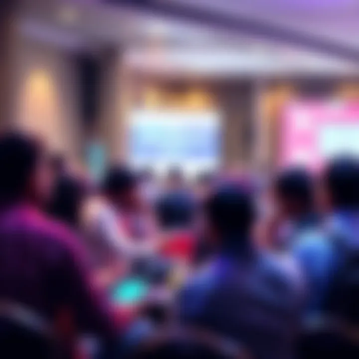 Group of participants engaged in a discussion about the UIDAI Data Hackathon results