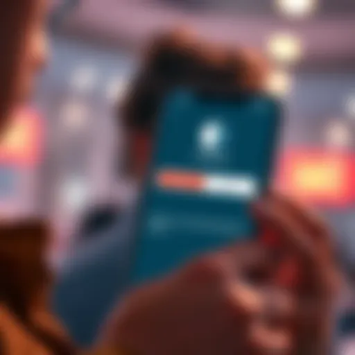 A worried person looks at their wallet app showing a negative balance, indicating unauthorized transactions.