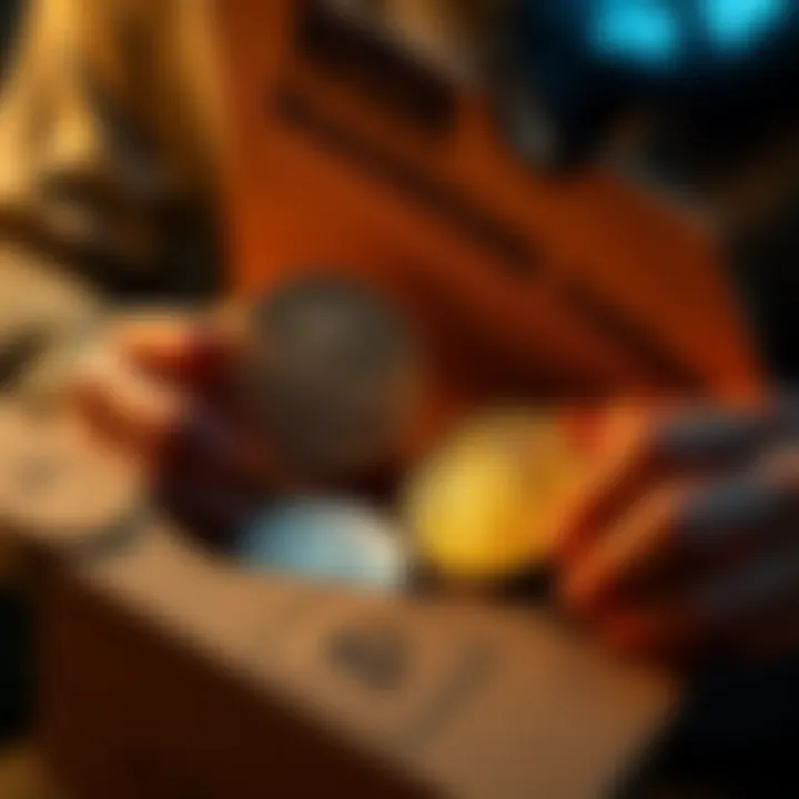 A collector unboxes a new Antiochos Hierax coin and a Lysimachus tetradrachm, showcasing their excitement and collection.
