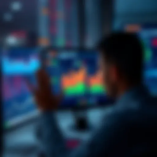 A person looking at a computer screen with 401jk trends displayed, showing graphs and figures that indicate changes in the topic.