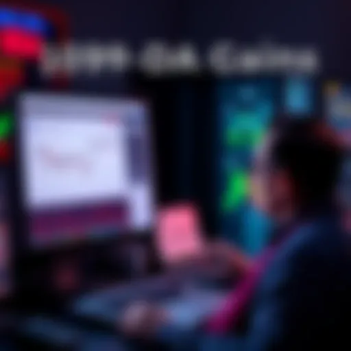 A person looking at a computer screen with financial graphs and a 1099-DA form, showing confusion about reported gains