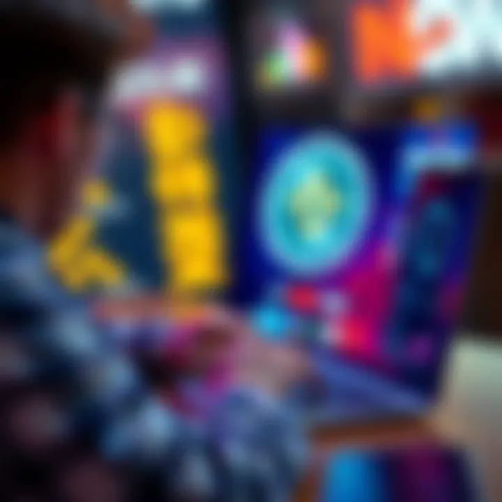 A person using a laptop to research methods for acquiring a digital token in 2026