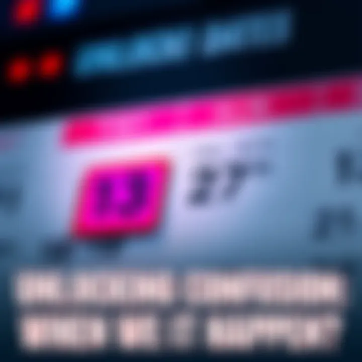 A close-up of a calendar showing the 13th and 27th marked clearly to represent unlocking dates.