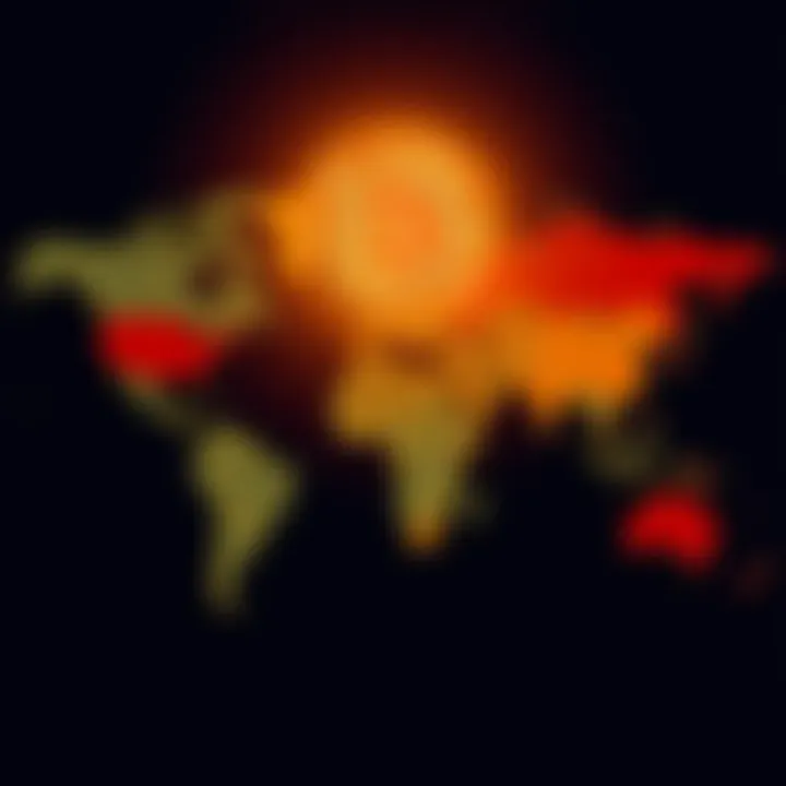 Map showing global government stances on Bitcoin regulations and interest