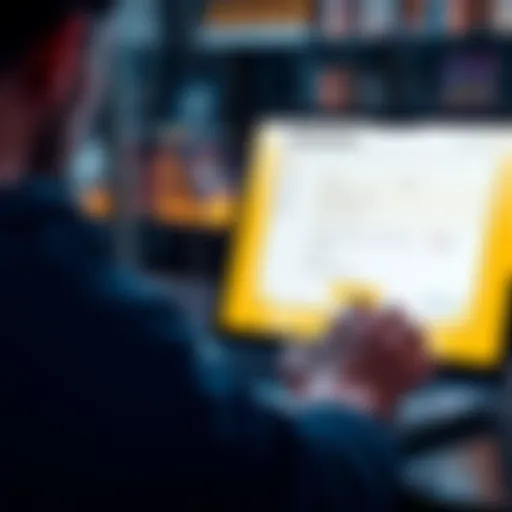 A person updating their Binance account details on a laptop, focused on the screen displaying KYC information fields.