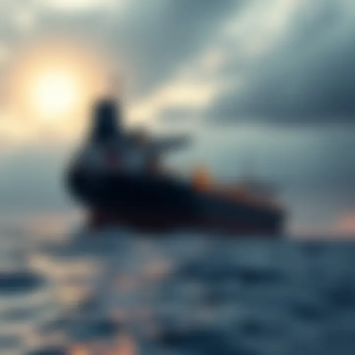 A Russian-flagged oil tanker being seized by U.S. authorities with a backdrop of geopolitical tensions